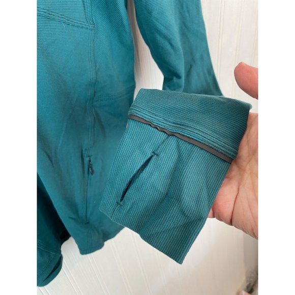 Lululemon teal 3/4 zip Jacket size 10 - Picture 5 of 6